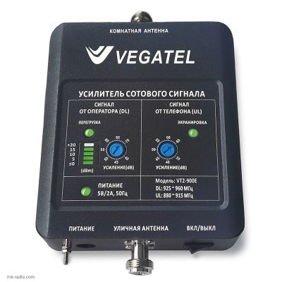 Репитер сотовой связи Vegatel VT2-900E (LED 2017г.)